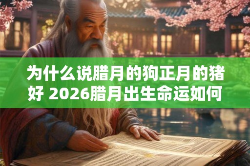 为什么说腊月的狗正月的猪好 2026腊月出生命运如何