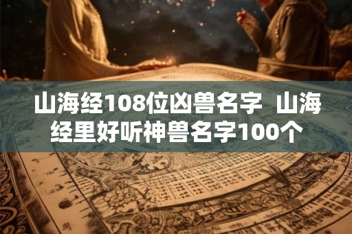 山海经108位凶兽名字 山海经里好听神兽名字100个 山海经108位凶兽名字 山海经里好听神兽名字100个