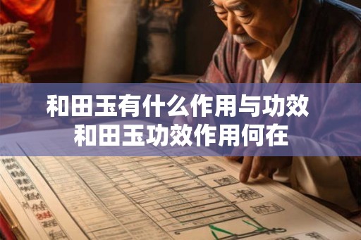 和田玉有什么作用与功效 和田玉功效作用何在