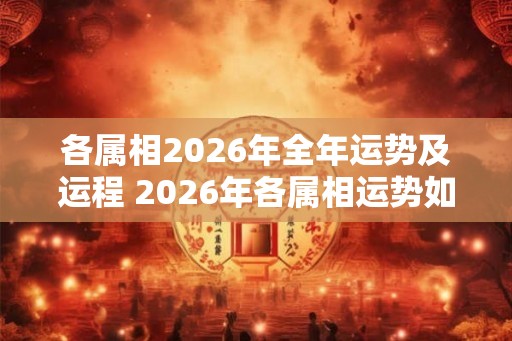 各属相2026年全年运势及运程 2026年各属相运势如何