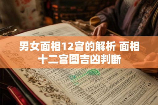 男女面相12宫的解析 面相十二宫图吉凶判断