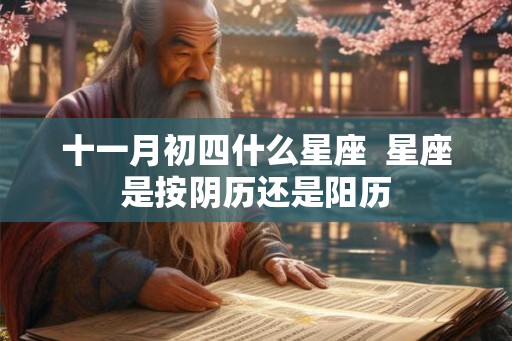 十一月初四什么星座  星座是按阴历还是阳历