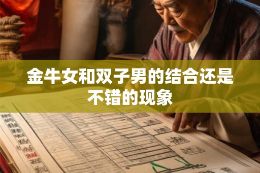 金牛女和双子男的结合还是不错的现象