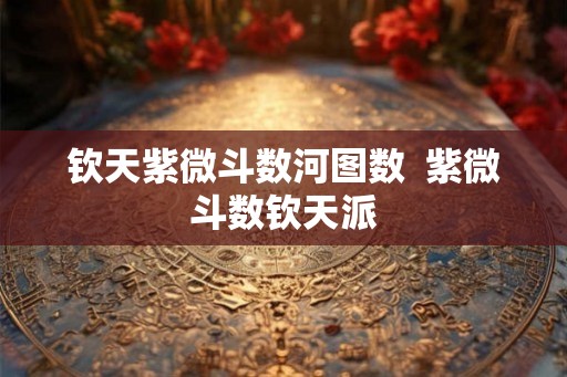 钦天紫微斗数河图数  紫微斗数钦天派