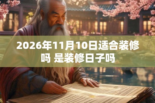 2026年11月10日适合装修吗 是装修日子吗