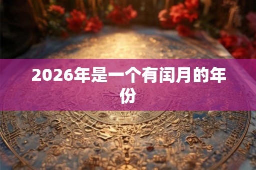2026年是一个有闰月的年份