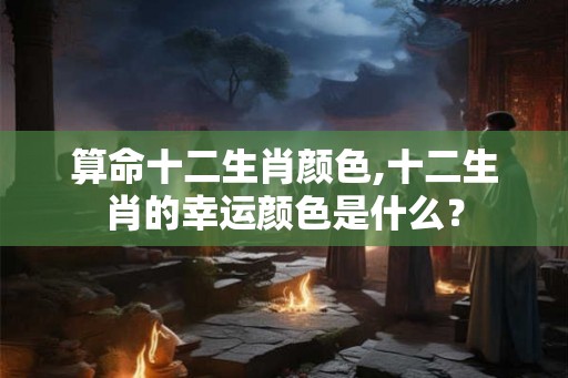 算命十二生肖颜色,十二生肖的幸运颜色是什么？