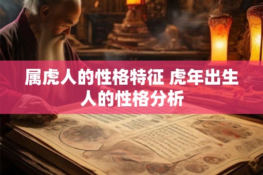 属虎人的性格特征 虎年出生人的性格分析