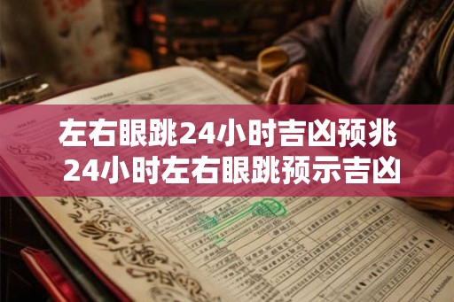 左右眼跳24小时吉凶预兆 24小时左右眼跳预示吉凶