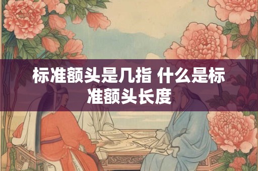 标准额头是几指 什么是标准额头长度