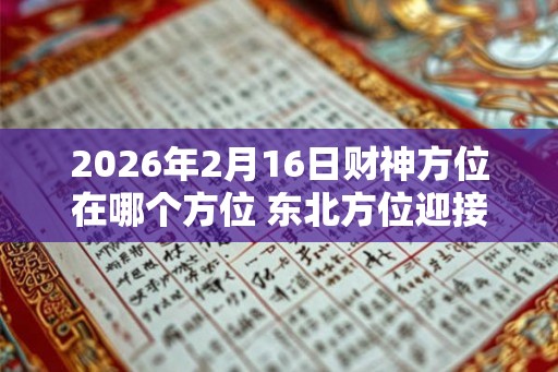 2026年2月16日财神方位在哪个方位 东北方位迎接