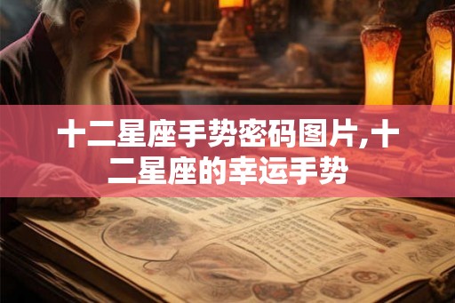 十二星座手势密码图片,十二星座的幸运手势