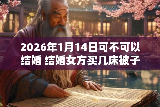 2026年1月14日可不可以结婚 结婚女方买几床被子 2026年1月14日可不可以结婚 结婚女方买几床被子