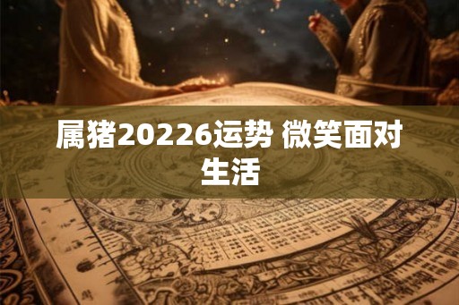 属猪20226运势 微笑面对生活