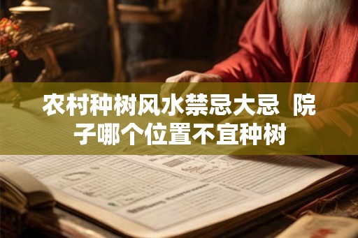 农村种树风水禁忌大忌  院子哪个位置不宜种树