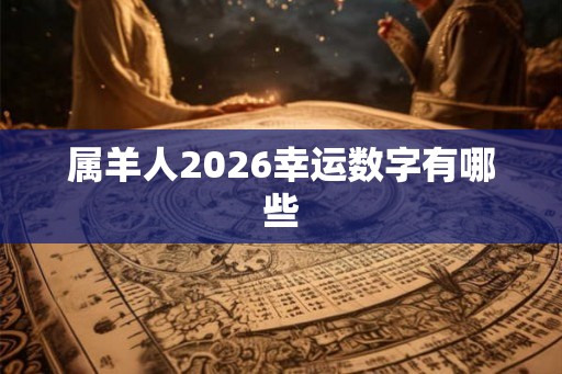 属羊人2026幸运数字有哪些