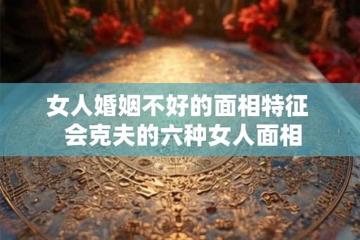 女人婚姻不好的面相特征  会克夫的六种女人面相