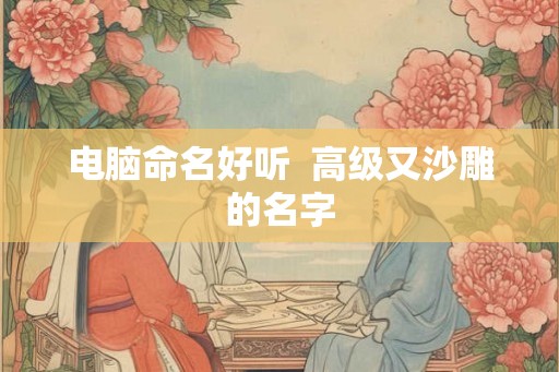 电脑命名好听  高级又沙雕的名字