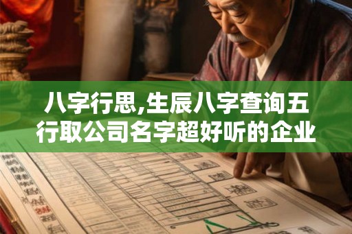 八字行思,生辰八字查询五行取公司名字超好听的企业名称