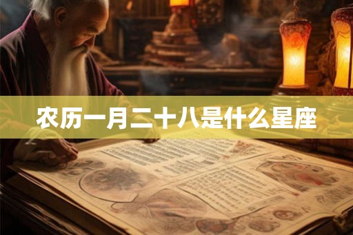 农历一月二十八是什么星座
