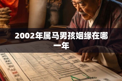 2002年属马男孩姻缘在哪一年 2002年属马男孩姻缘在哪一年