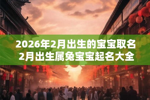 2026年2月出生的宝宝取名 2月出生属兔宝宝起名大全