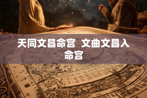 天同文昌命宫  文曲文昌入命宫