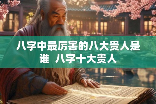 八字中最厉害的八大贵人是谁  八字十大贵人