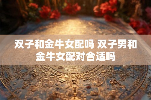 双子和金牛女配吗 双子男和金牛女配对合适吗