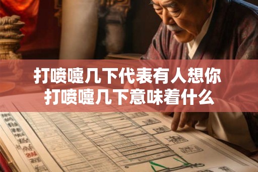 打喷嚏几下代表有人想你 打喷嚏几下意味着什么