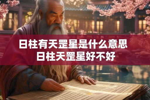 日柱有天罡星是什么意思  日柱天罡星好不好