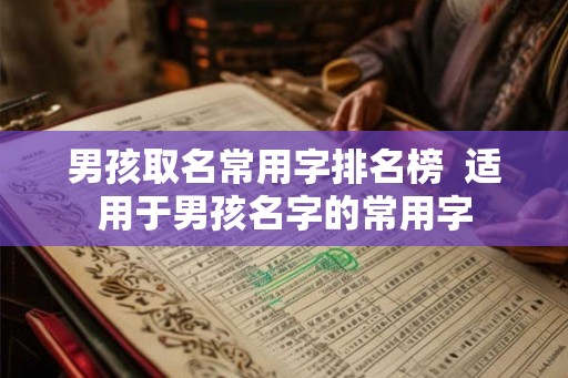 男孩取名常用字排名榜 适用于男孩名字的常用字 男孩取名常用字排名榜 适用于男孩名字的常用字