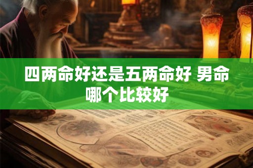 四两命好还是五两命好 男命哪个比较好