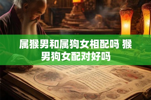 属猴男和属狗女相配吗 猴男狗女配对好吗