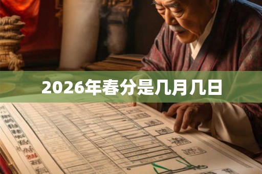 2026年春分是几月几日