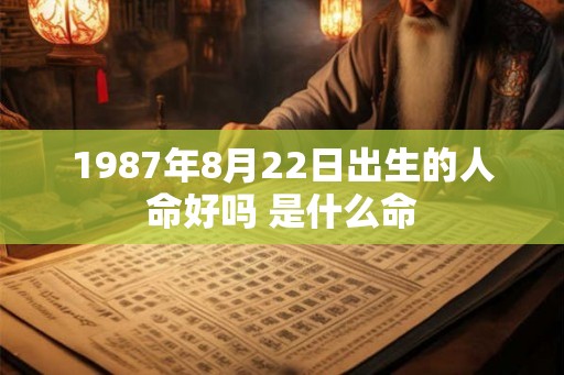 1987年8月22日出生的人命好吗 是什么命