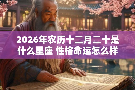 2026年农历十二月二十是什么星座 性格命运怎么样