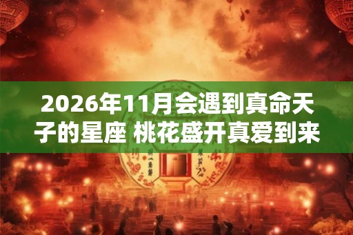 2026年11月会遇到真命天子的星座 桃花盛开真爱到来 2026年11月会遇到真命天子的星座 桃花盛开真爱到来
