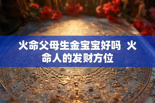 火命父母生金宝宝好吗  火命人的发财方位