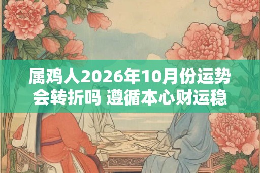 属鸡人2026年10月份运势会转折吗 遵循本心财运稳定