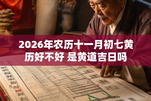 2026年农历十一月初七黄历好不好 是黄道吉日吗