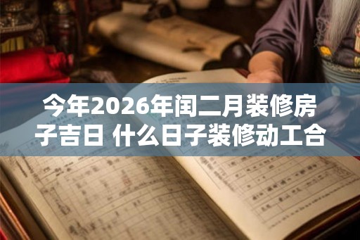 今年2026年闰二月装修房子吉日 什么日子装修动工合适