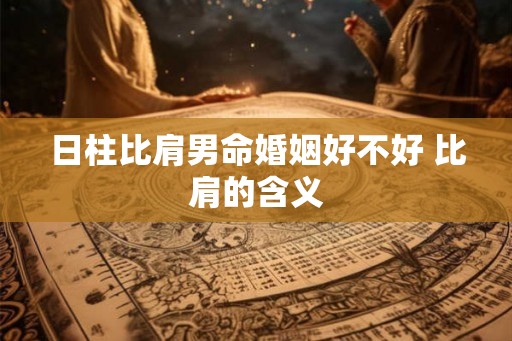 日柱比肩男命婚姻好不好 比肩的含义