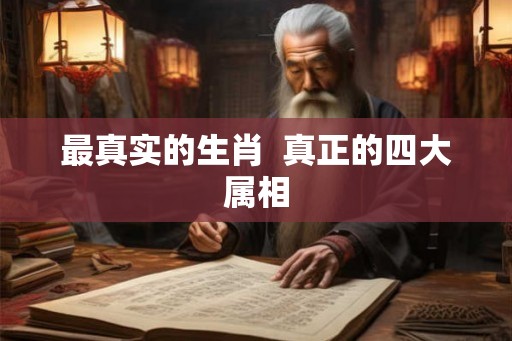 最真实的生肖 真正的四大属相 最真实的生肖 真正的四大属相