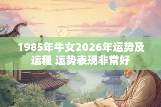 1985年牛女2026年运势及运程 运势表现非常好