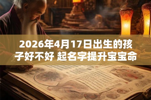 2026年4月17日出生的孩子好不好 起名字提升宝宝命格 2026年4月17日出生的孩子好不好 起名字提升宝宝命格