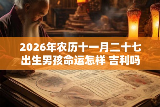 2026年农历十一月二十七出生男孩命运怎样 吉利吗