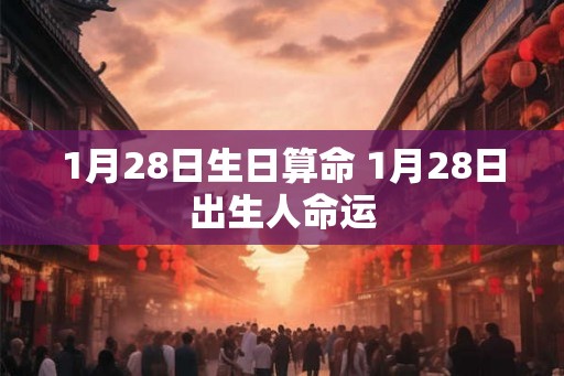 1月28日生日算命 1月28日出生人命运