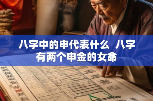 八字中的申代表什么  八字有两个申金的女命