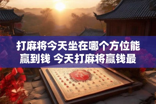 打麻将今天坐在哪个方位能赢到钱 今天打麻将赢钱最佳方位 打麻将今天坐在哪个方位能赢到钱 今天打麻将赢钱最佳方位